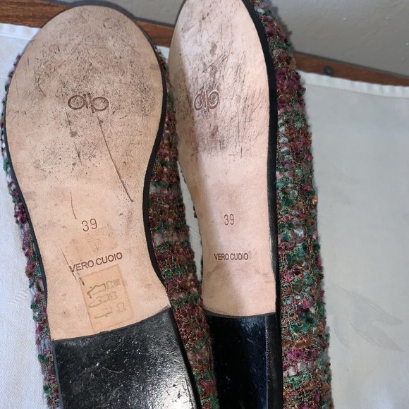 ANNA BAIGUERA plaid ballet flats with leather soles, US size 8, Euro size 39 - Picture 7 of 9